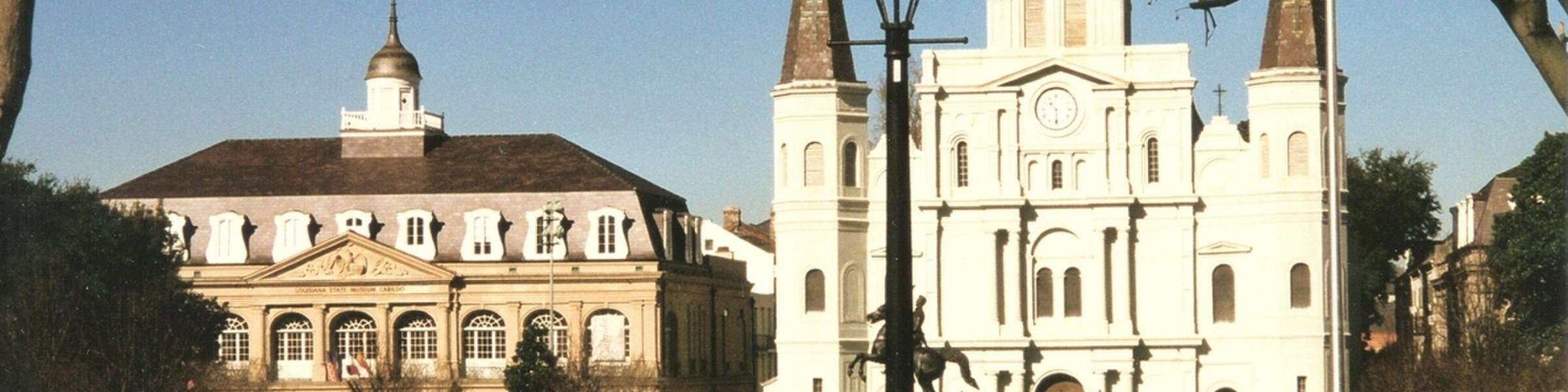 St. Louis Cathedral and the Cabildo on Jackson Square in New Orleans